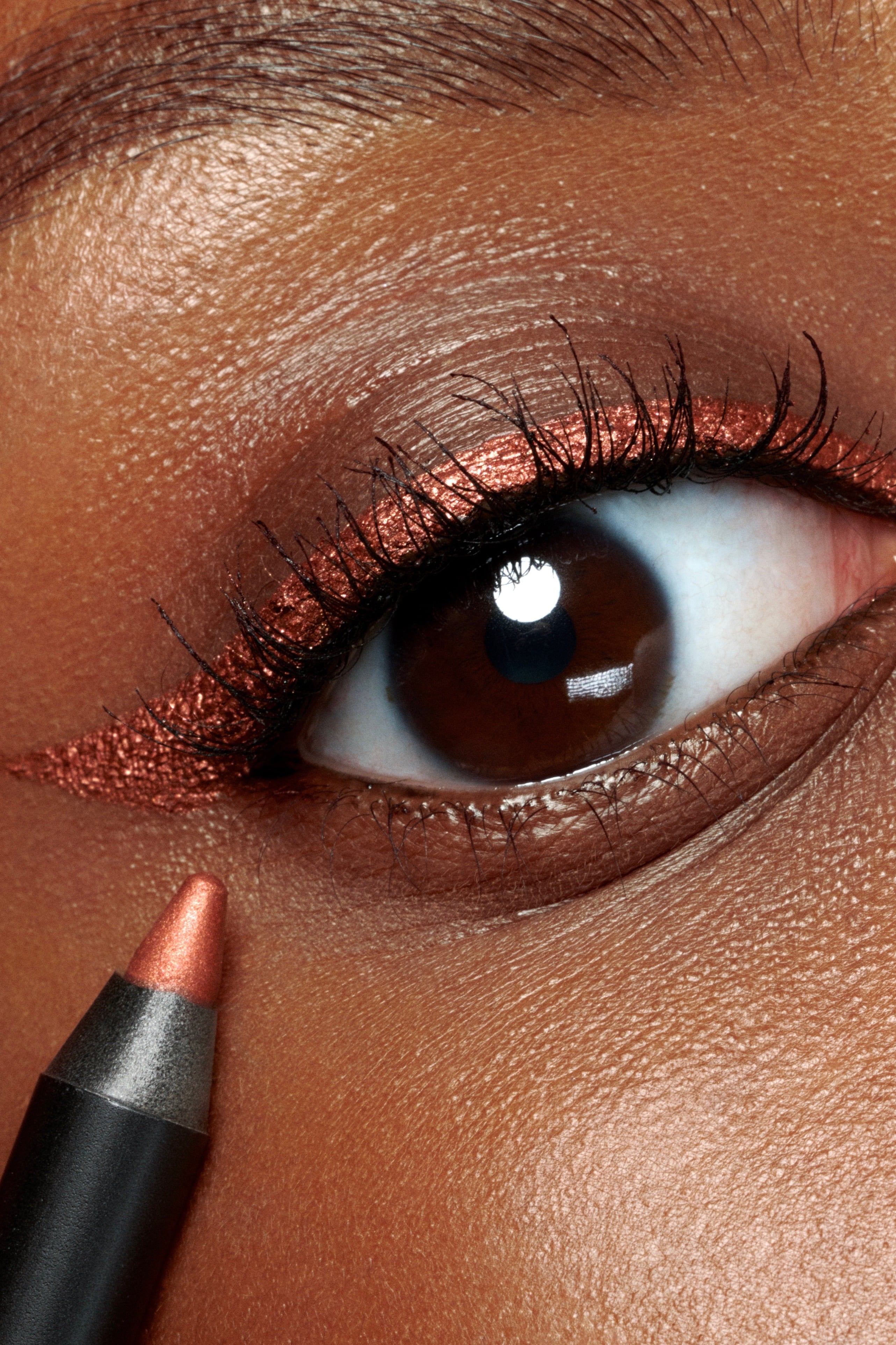 Dynasty eyeliner shown on model's eye