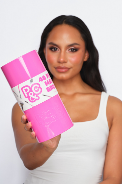 40 Piece Pro Makeup Brush Set