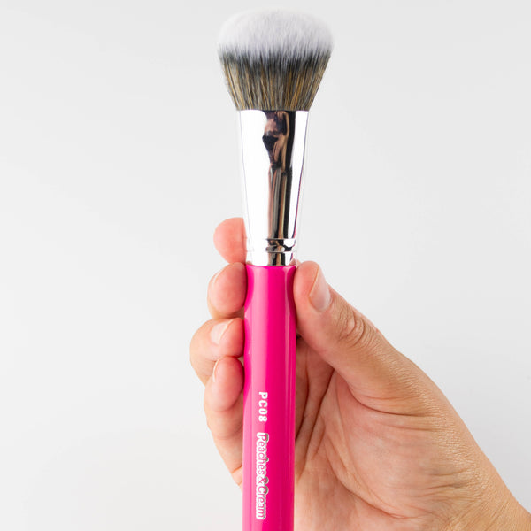 PC08 Large Angled Face Brush - Peaches and Cream