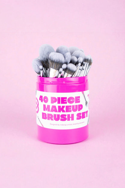 40 Piece Pro Makeup Brush Set