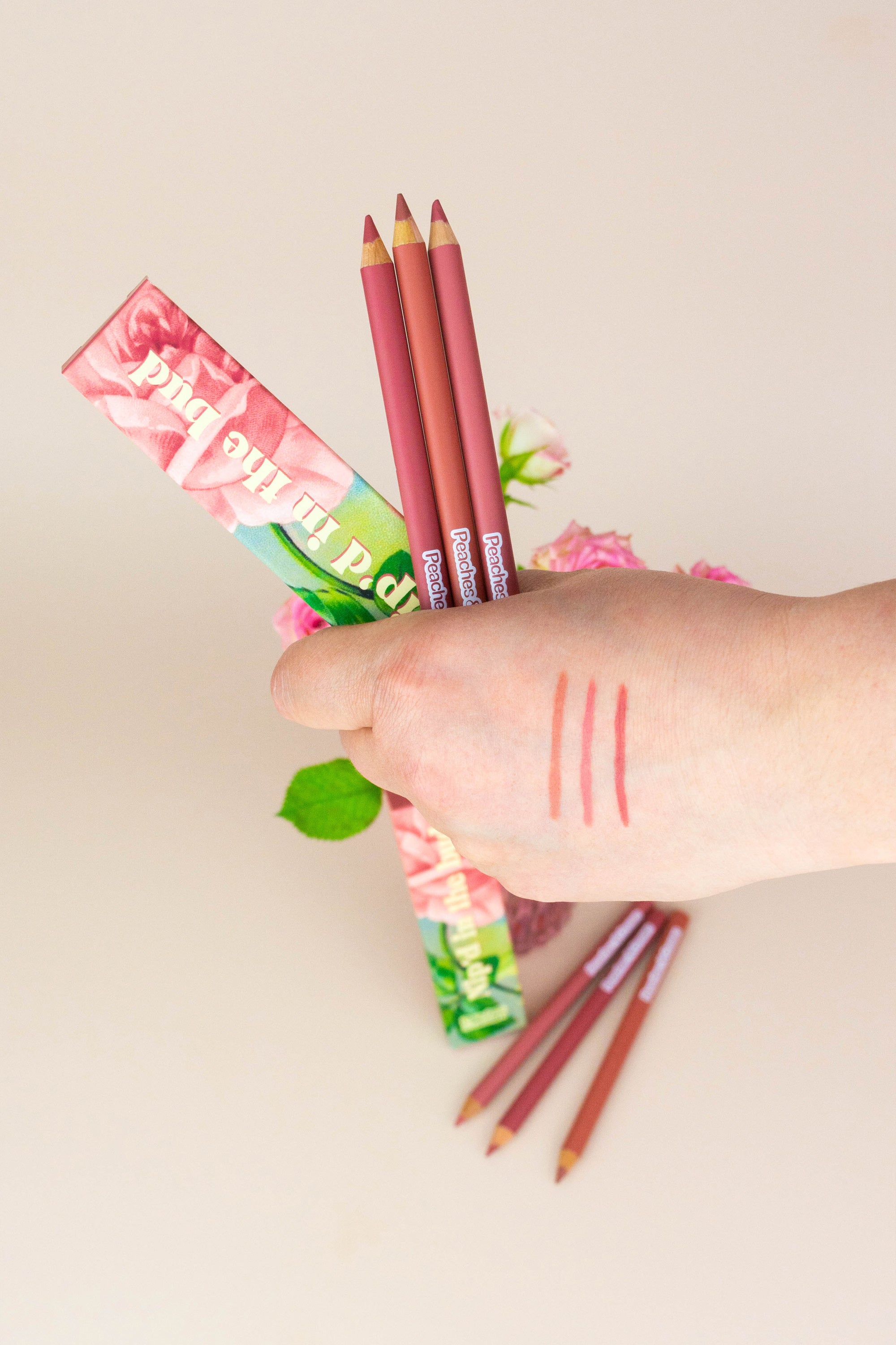 Nip'd in the bud lip liner set swatches