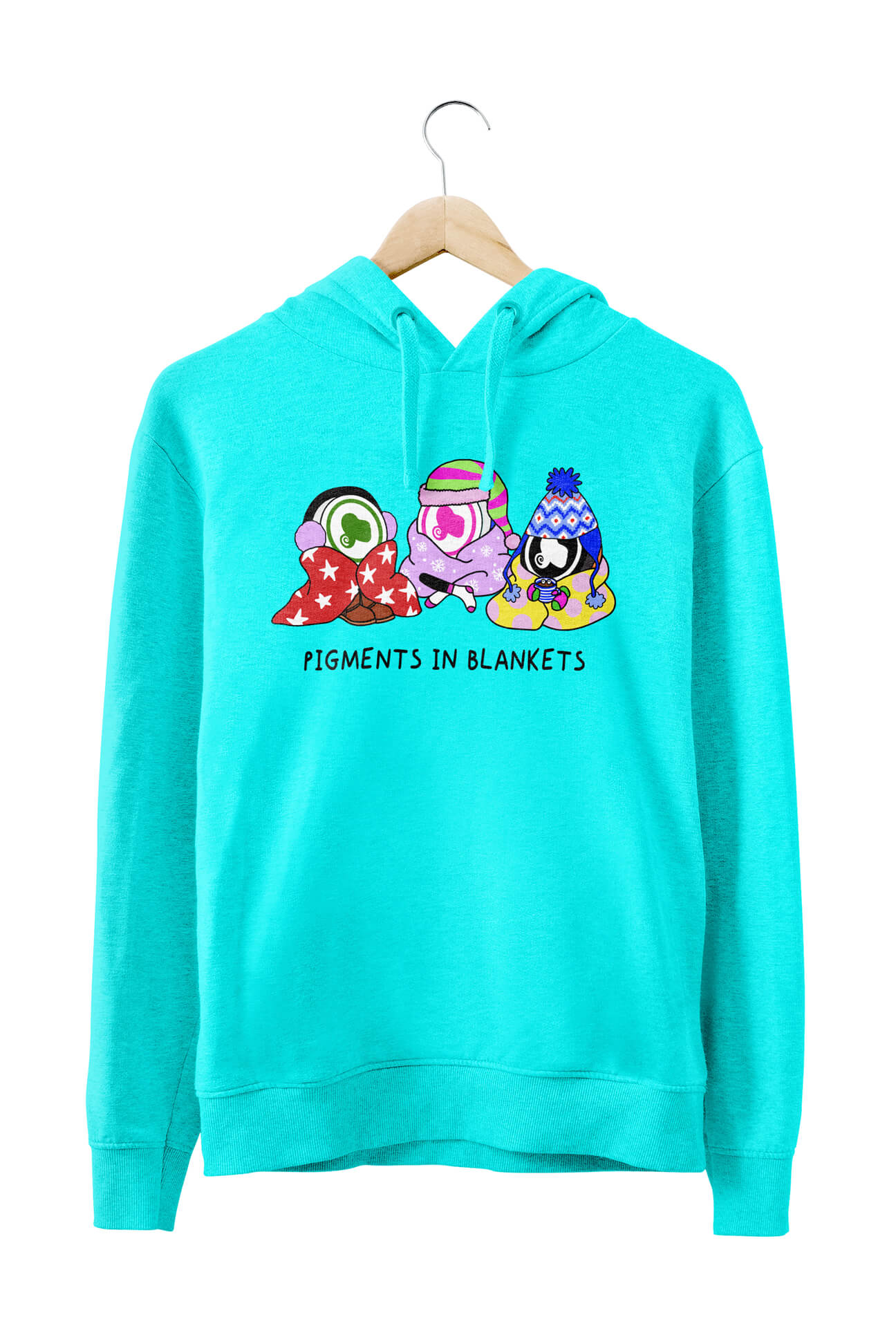 Turquoise Christmas Hoodie